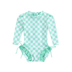 Lioraitiin Newborn Girls Bikini Beach Swimwear Long Sleeve