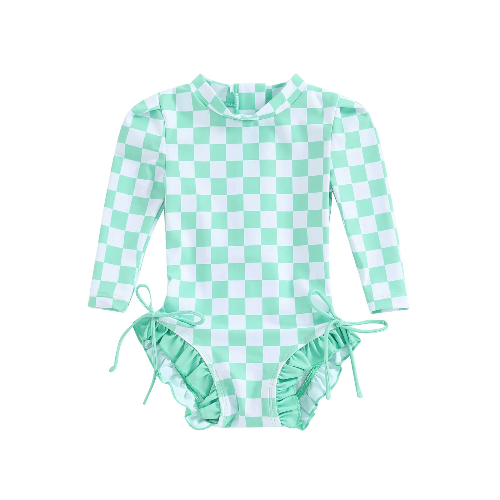 Lioraitiin Newborn Girls Bikini Beach Swimwear Long Sleeve