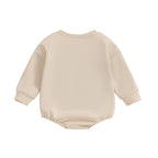 Lioraitiin Baby Girls Boys Romper Long Sleeve Crewneck Tractor