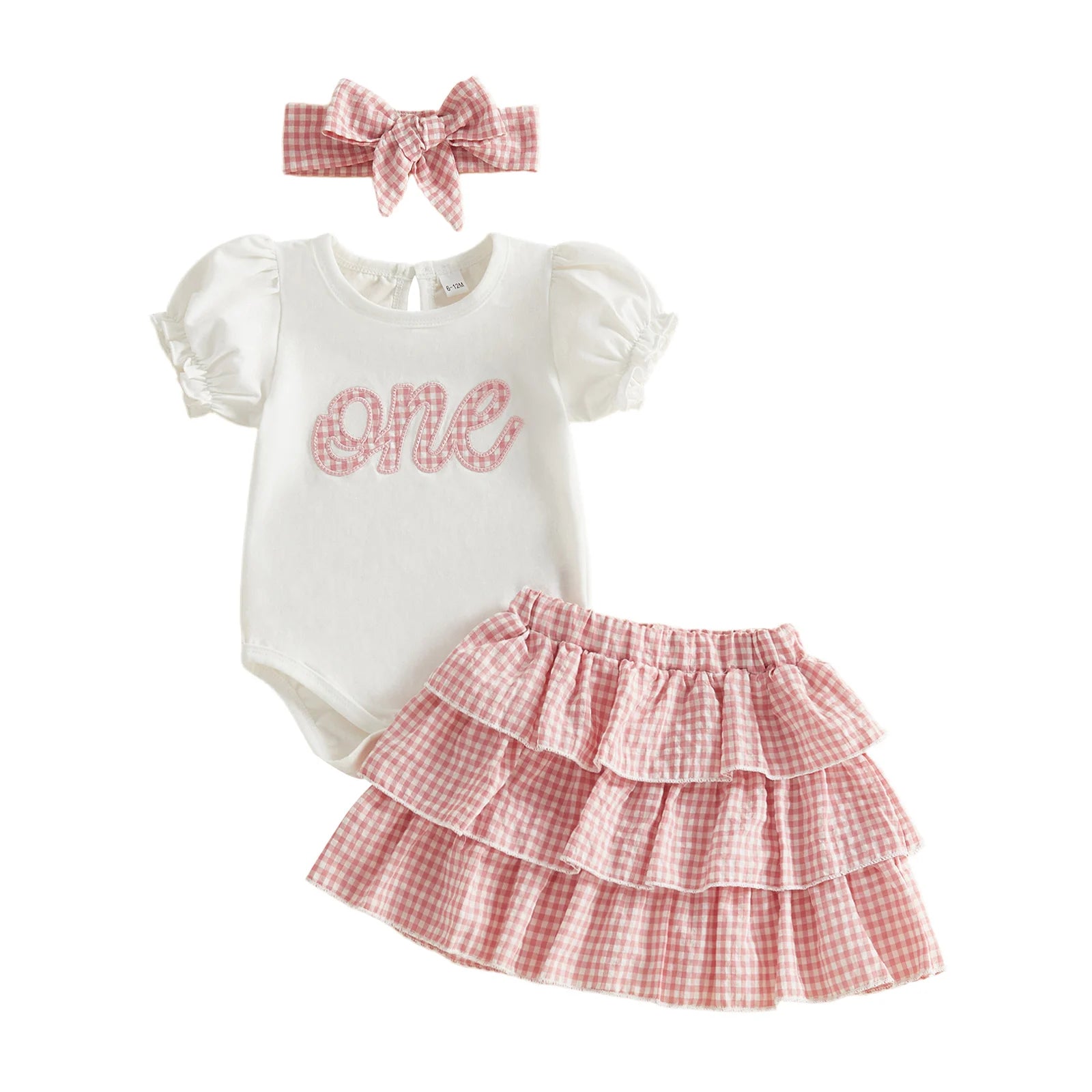 Lioraitiin Baby Girl 1st Birthday Outfit Cute Short Sleeve Letters