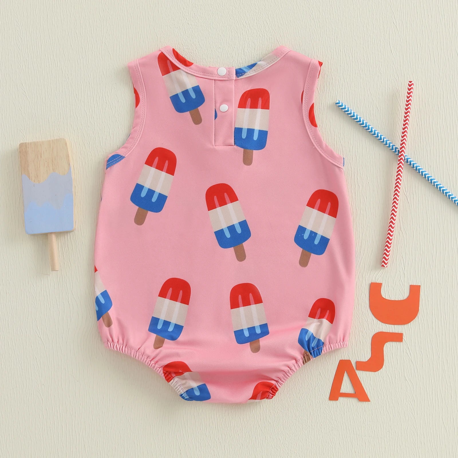 Lioraitiin Newborn Baby Boys Fourth of July Romper for Girls Cute
