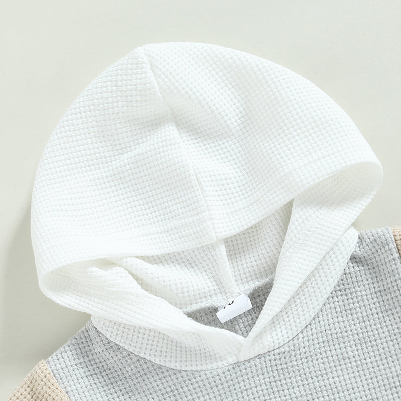 Lioraitiin Toddler Baby 2Pcs Outfits Short Sleeve Waffle Knit Pocket