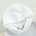 Lioraitiin Toddler Baby 2Pcs Outfits Short Sleeve Waffle Knit Pocket