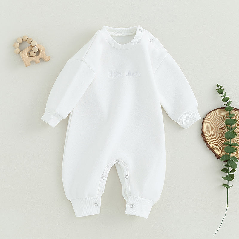 Lioraitiin 0-18M Infant Baby Boys Girl Jumpsuit Cute Letter