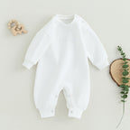 Lioraitiin 0-18M Infant Baby Boys Girl Jumpsuit Cute Letter
