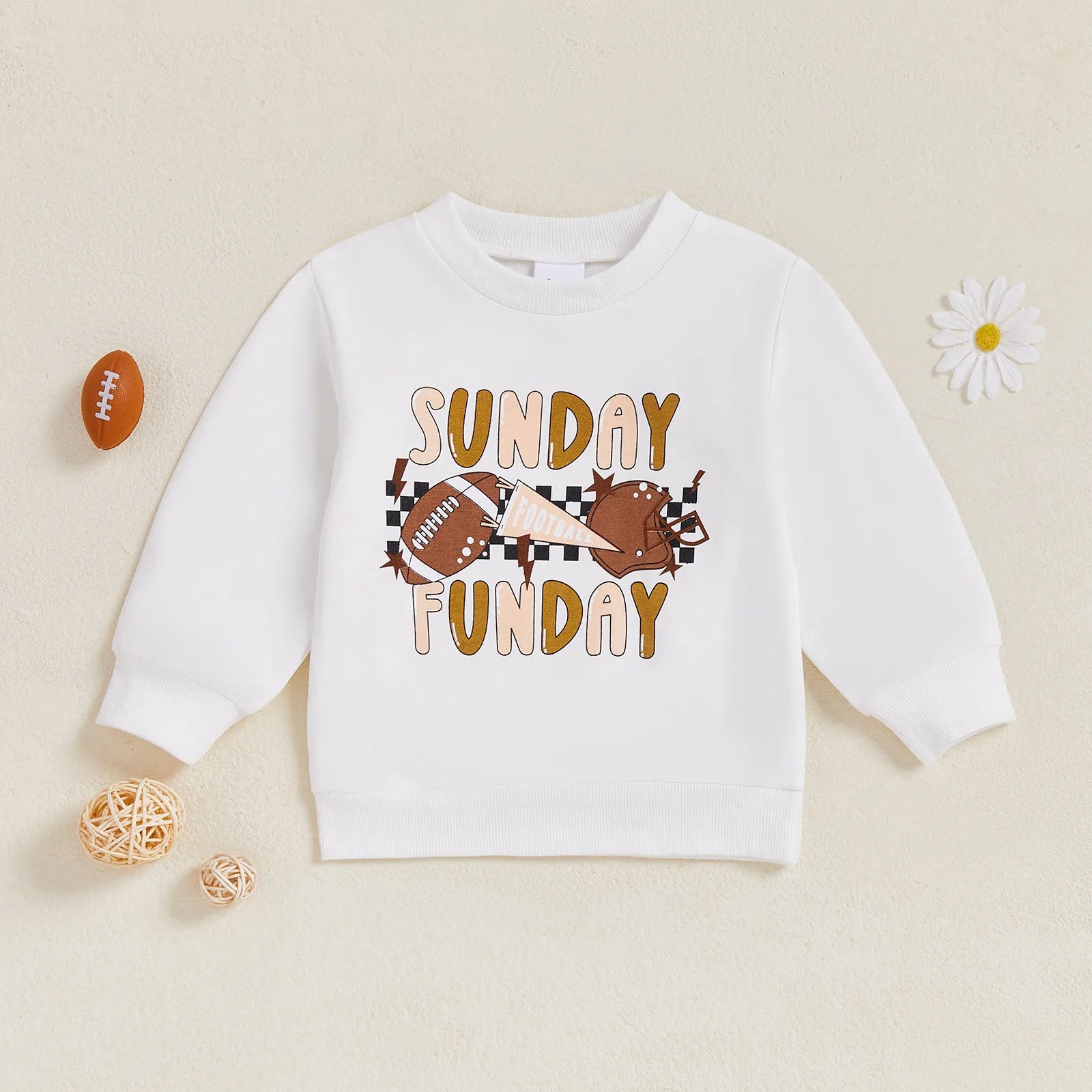 Lioraitiin Kids Boys Girls Sweatshirt Long Sleeve Crew Neck Letters