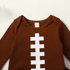 Lioraitiin 0-18M Baby Boy Girl Football Outfit Long Sleeve Sweatshirt