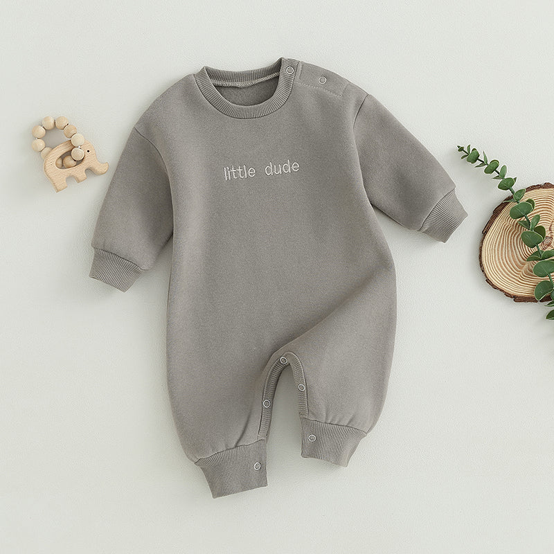 Lioraitiin 0-18M Infant Baby Boys Girl Jumpsuit Cute Letter