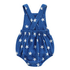 Lioraitiin Baby Girls Boys Romper Sleeveless Stars Print Bodysuit