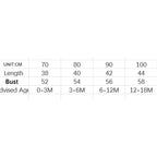 Lioraitiin 0-18M Infant Baby Girls Bodysuit Crewneck Beige Long