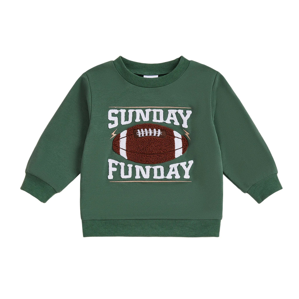 Lioraitiin Kids Boys Girls Sweatshirt Long Sleeve Crew Neck Letters