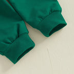 Toddler Baby Boys Outfits Four Leaf Clover Letter Long Sleeve Crew