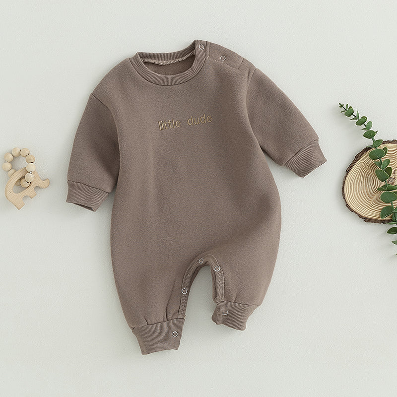 Lioraitiin 0-18M Infant Baby Boys Girl Jumpsuit Cute Letter