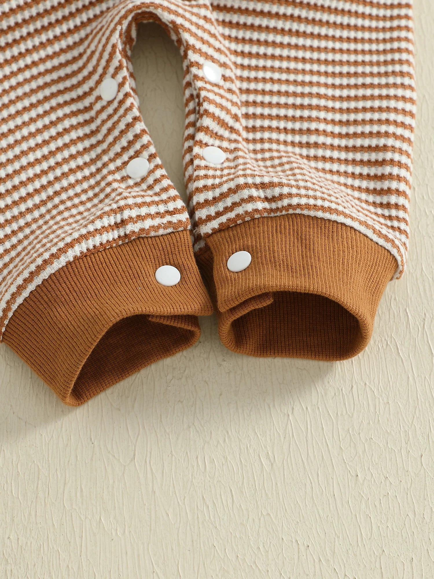 Lioraitiin Baby Boy Sweatshirt Romper Rugby Stripe Print Long Sleeve