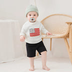 Lioraitiin Kids Baby Girls Boys 4th of July Sweater US Flag Pattern