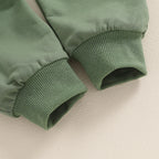 Lioraitiin Baby Boy Outfits Long Sleeve Tractor Letter Print Tops +