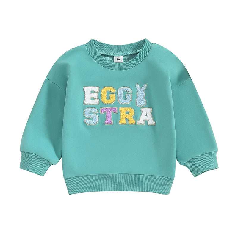 Lioraitiin 0-5Y Toddler Kids Girls Boys Sweatshirts T Shirts Easter
