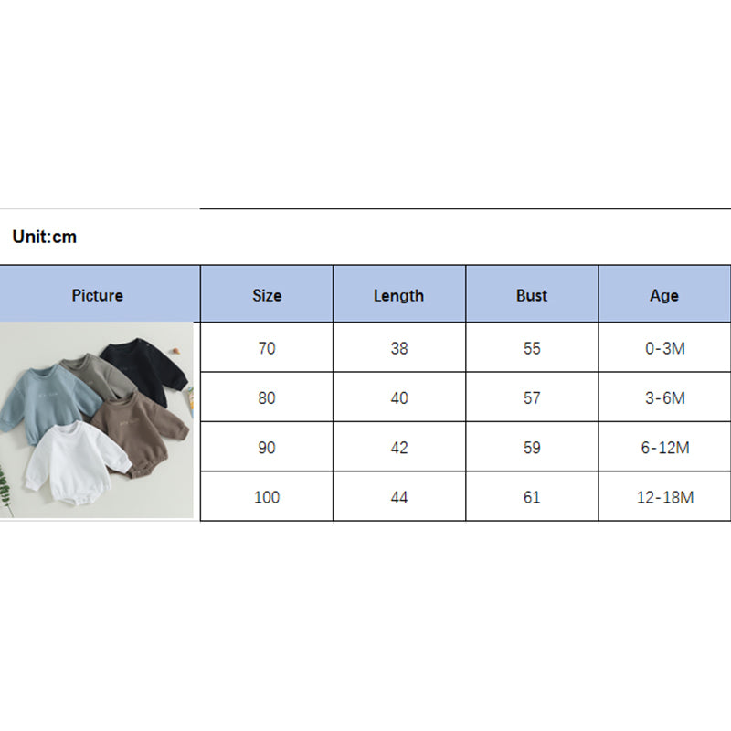 Lioraitiin 0-18M Infant Baby Boys Sweatshirt Bodysuit Long Sleeve