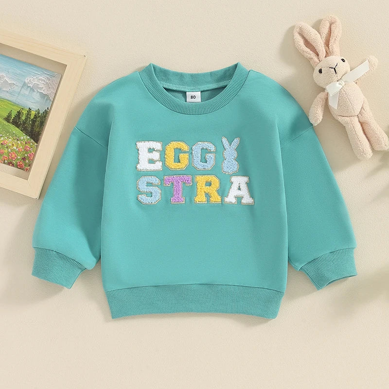 Lioraitiin 0-5Y Toddler Kids Girls Boys Sweatshirts T Shirts Easter