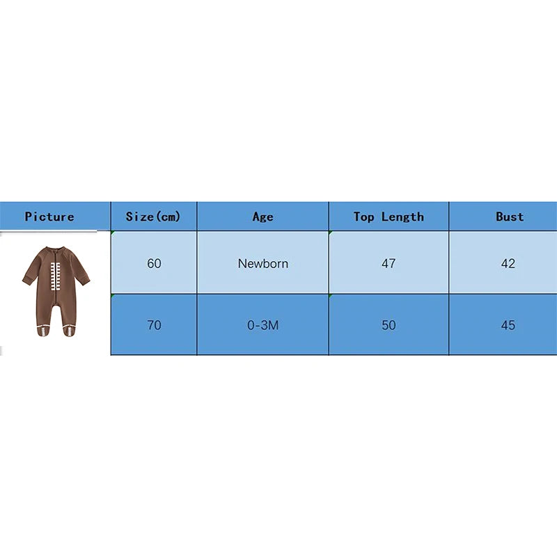 Lioraitiin Baby Boys Girls Jumpsuits Long Sleeve Round Neck Rompers
