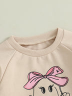 Lioraitiin Toddler Girls Halloween Sweatshirt Ghost Pumpkin Print