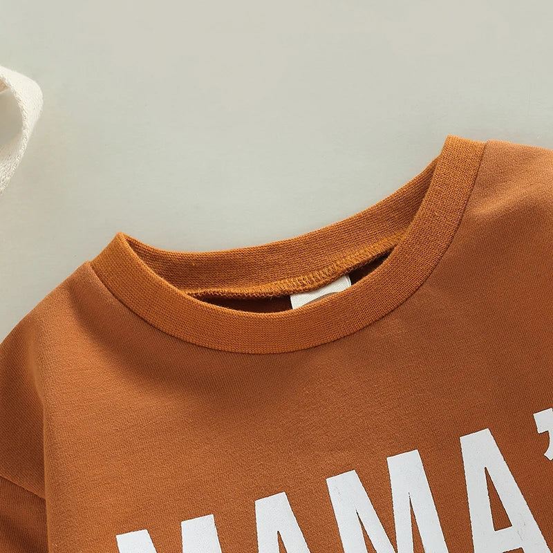 Lioraitiin 0-12M Infant Baby Boy Girl Bodysuit Letter MAMA's Coffee