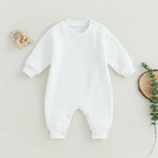 Lioraitiin 0-18M Infant Baby Boys Girl Jumpsuit Cute Letter
