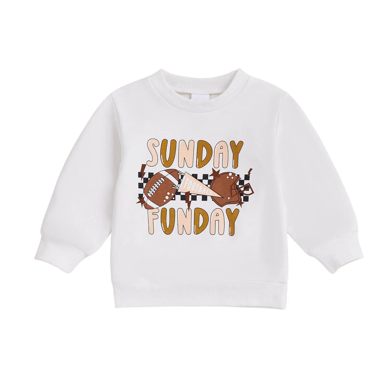 Lioraitiin Kids Boys Girls Sweatshirt Long Sleeve Crew Neck Letters