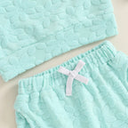 Lioraitiin Toddler Girl Outfit Daisy Embroidery Long Sleeve