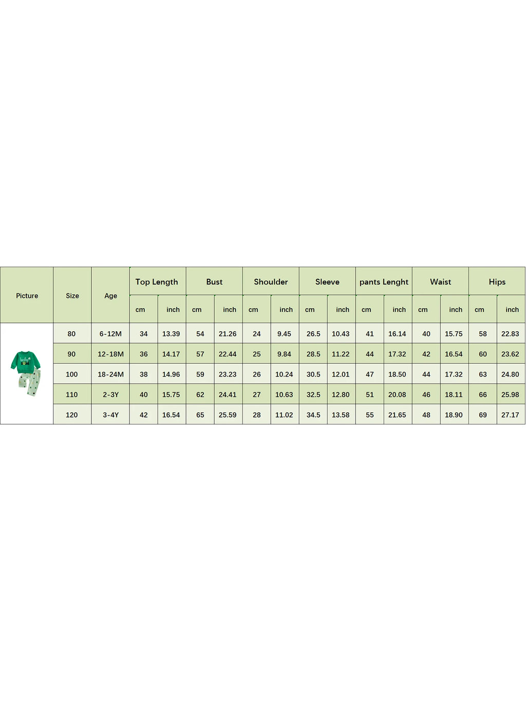 Lioraitiin Toddler Baby Girls Outfits Shamrock Letter Print Crew Neck