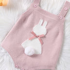 Lioraitiin 0-18M Newborn Baby Girl Easter Outfit Sleeveless Bunny