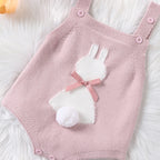 Lioraitiin 0-18M Newborn Baby Girl Easter Outfit Sleeveless Bunny