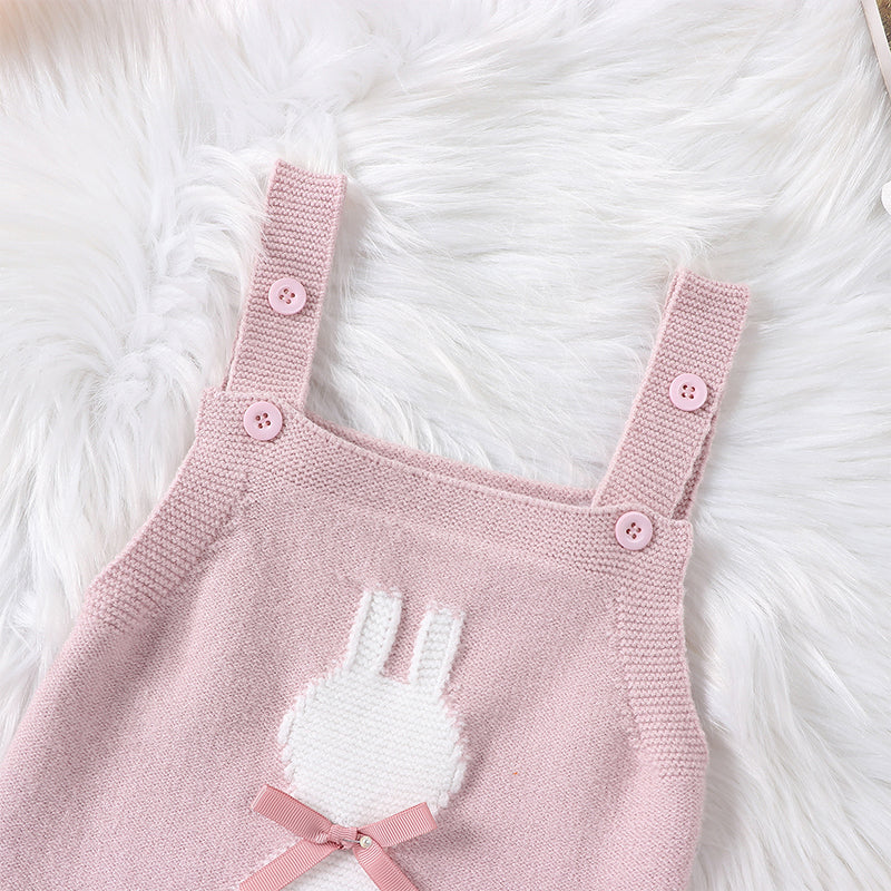 Lioraitiin 0-18M Newborn Baby Girl Easter Outfit Sleeveless Bunny