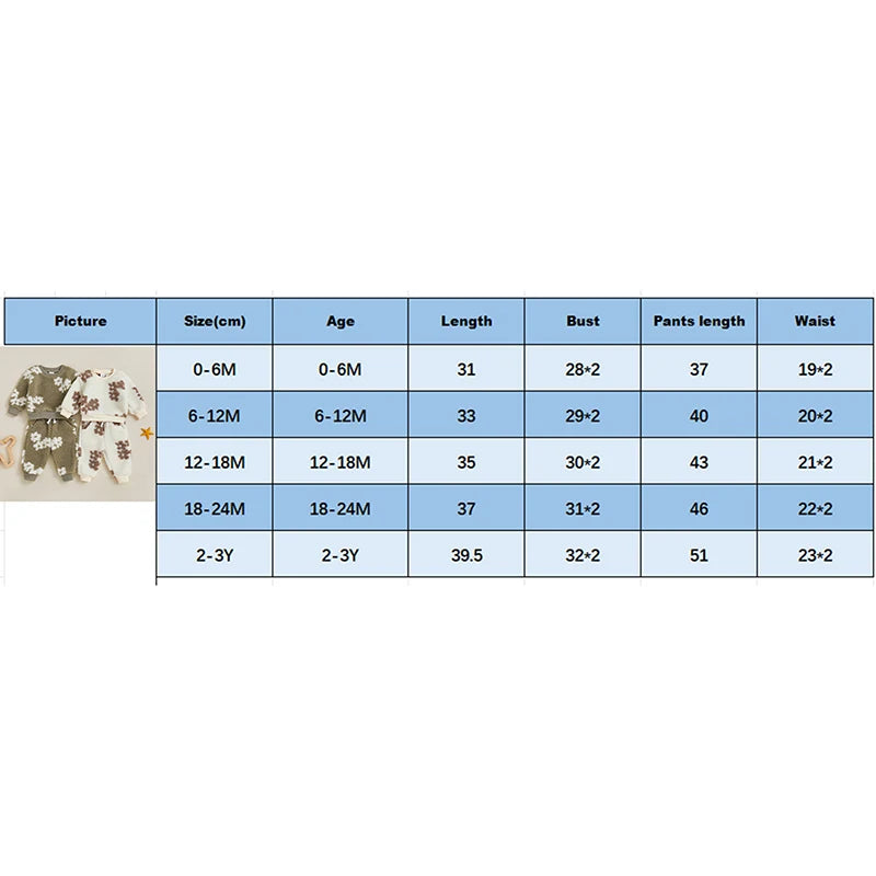Lioraitiin Toddler Girls Outfits Floral Pattern Fuzzy Long Sleeve
