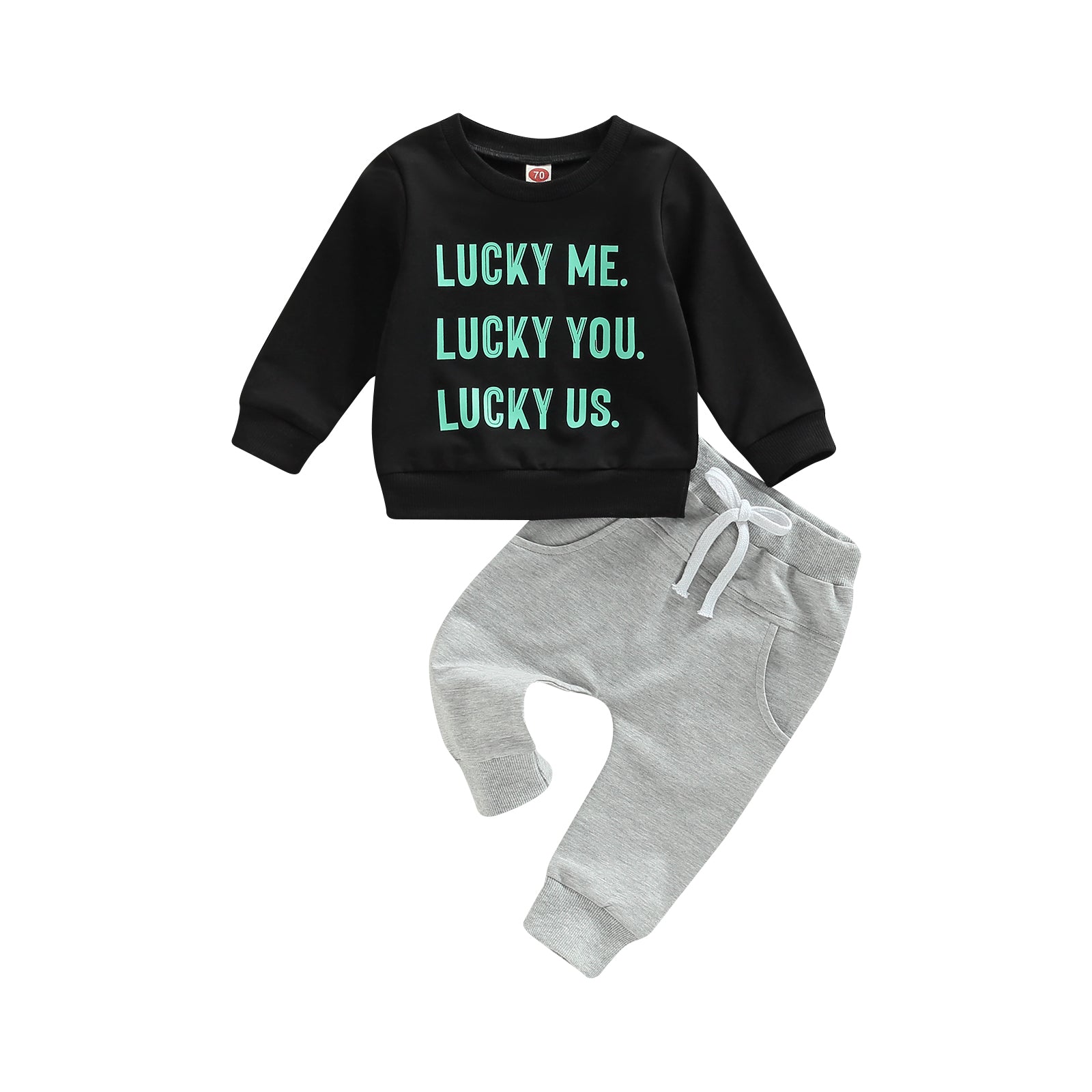 Lioraitiin 0-3Years Toddler Boys Outfit Sets St. Patrick's Day Long