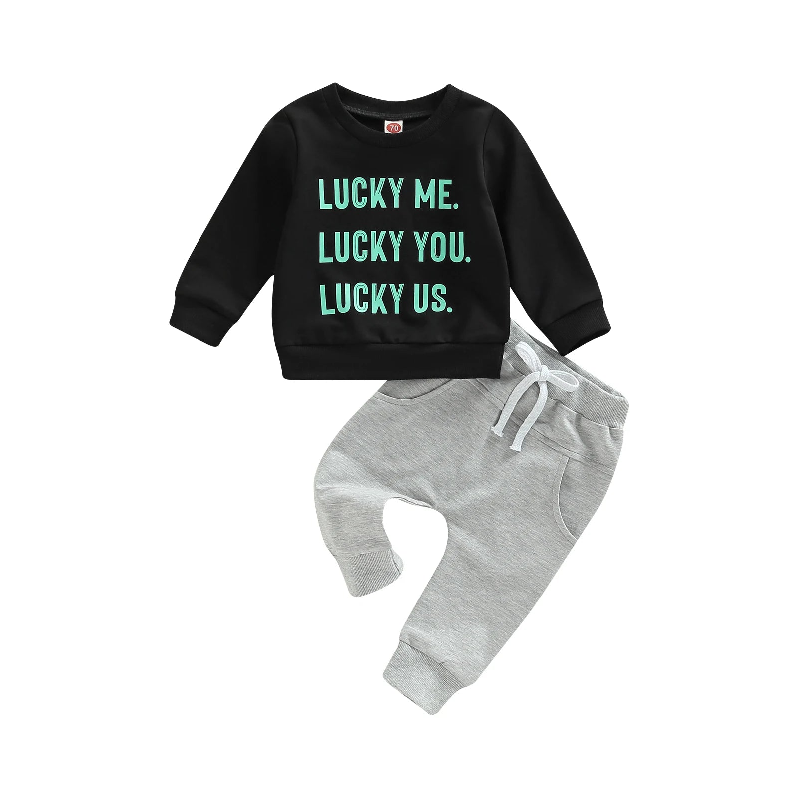 Lioraitiin 0-3Years Toddler Boys Outfit Sets St. Patrick's Day Long