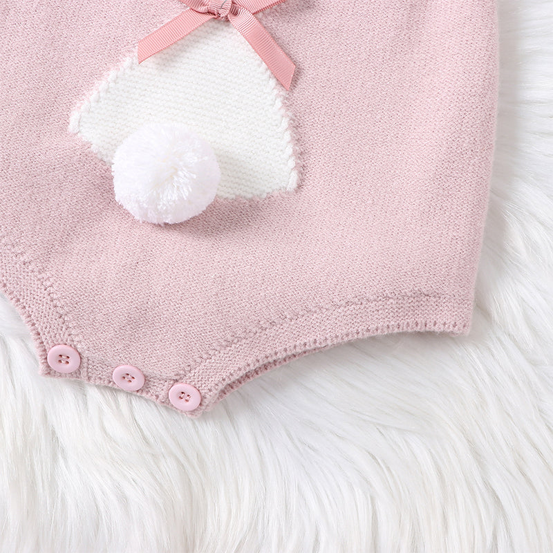 Lioraitiin 0-18M Newborn Baby Girl Easter Outfit Sleeveless Bunny