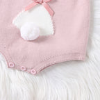 Lioraitiin 0-18M Newborn Baby Girl Easter Outfit Sleeveless Bunny