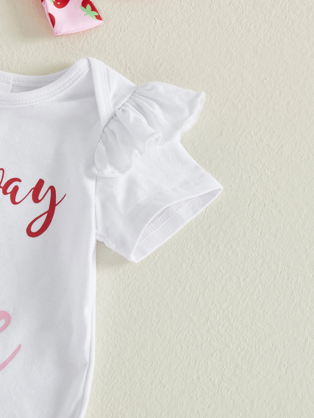 Lioraitiin Baby Girls Shorts Set Short Sleeve Letters Print Romper