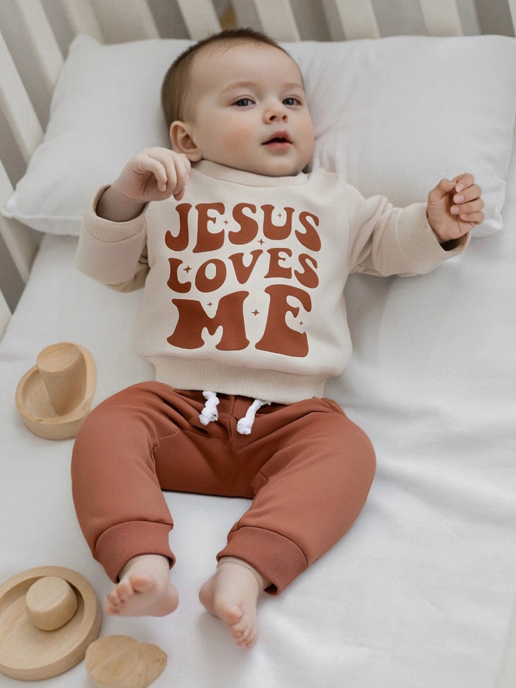 Lioraitiin Toddler Baby Boy Outfit Letter Print Long Sleeve
