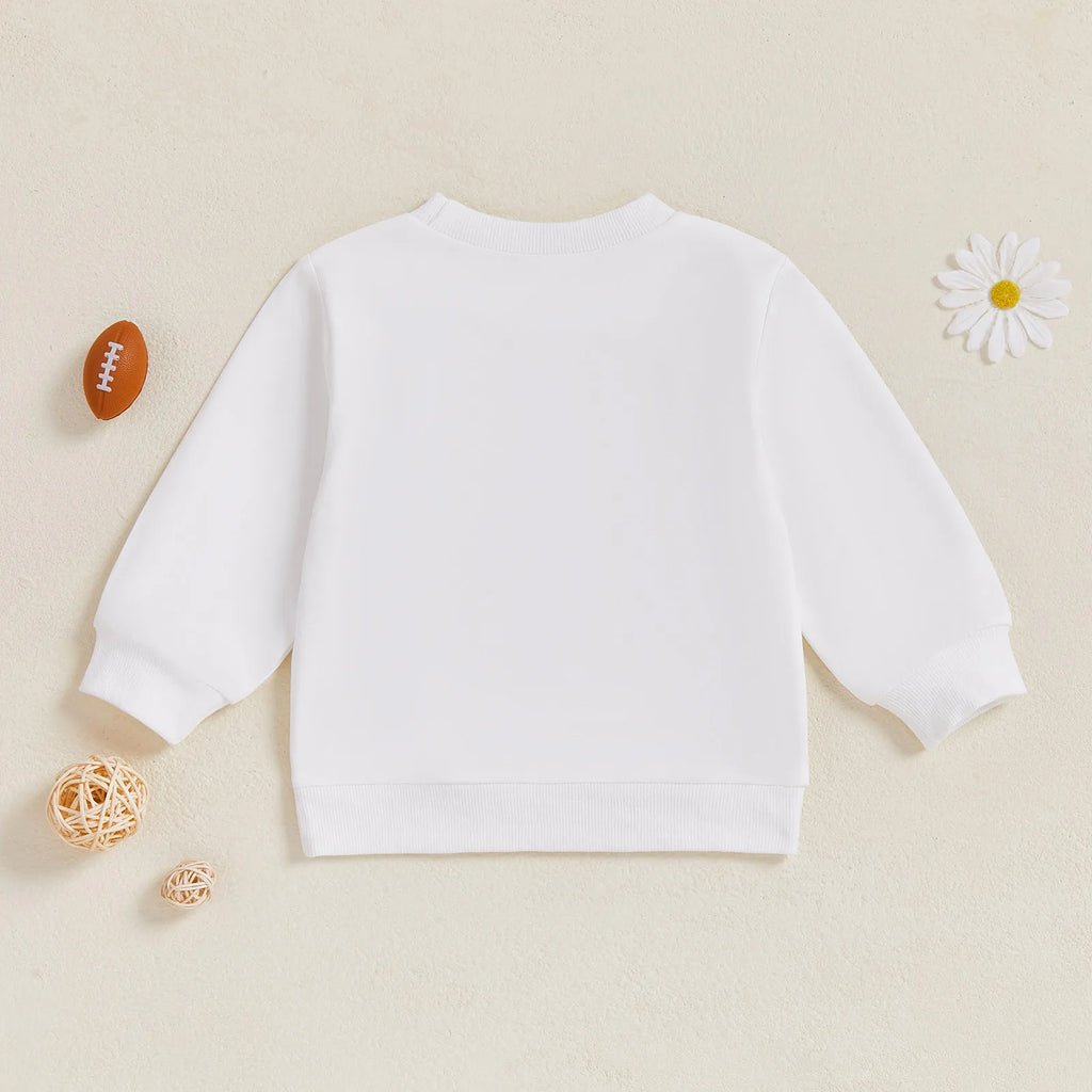 Lioraitiin Kids Boys Girls Sweatshirt Long Sleeve Crew Neck Letters