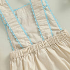 Lioraitiin 0-18M Baby Boys Girls Easter Romper Overalls Rabbit Carrot