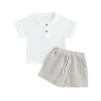 Lioraitiin 6M-4Y Toddler Baby Girls 2Pcs Outfits Short Sleeve T-Shirt