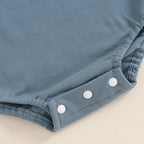 Lioraitiin Baby Boys Sweatshirts Rompers Letter Print Round Neck Long