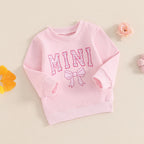 Family Matching Sweatshirt Parent-child Long Sleeve Crewneck Letter