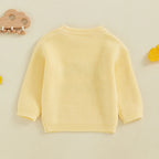 Lioraitiin 2 Colors Toddler Kids Baby Boys Sweater Letter Embroidery