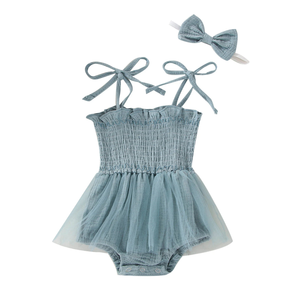 Lioraitiin 0-18M 2Pcs Newborn Infant Baby Girls Boys Sleeveless Strap
