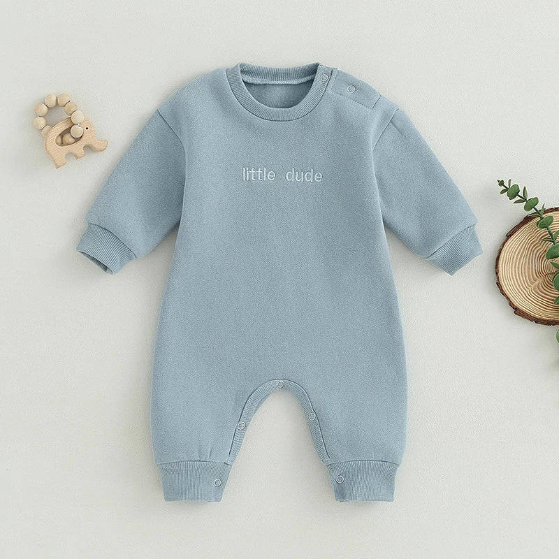Lioraitiin 0-18M Infant Baby Boys Girl Jumpsuit Cute Letter