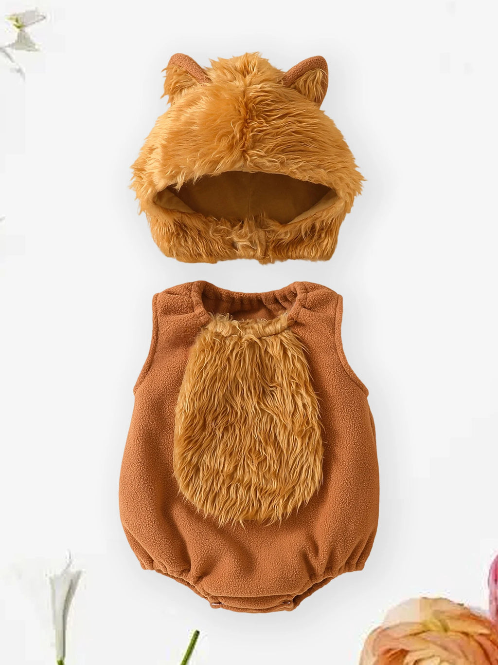 Lioraitiin Baby Boys Halloween Wolf Costume Plush Patchwork