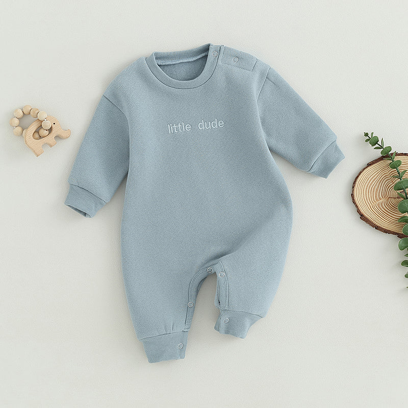 Lioraitiin 0-18M Infant Baby Boys Girl Jumpsuit Cute Letter